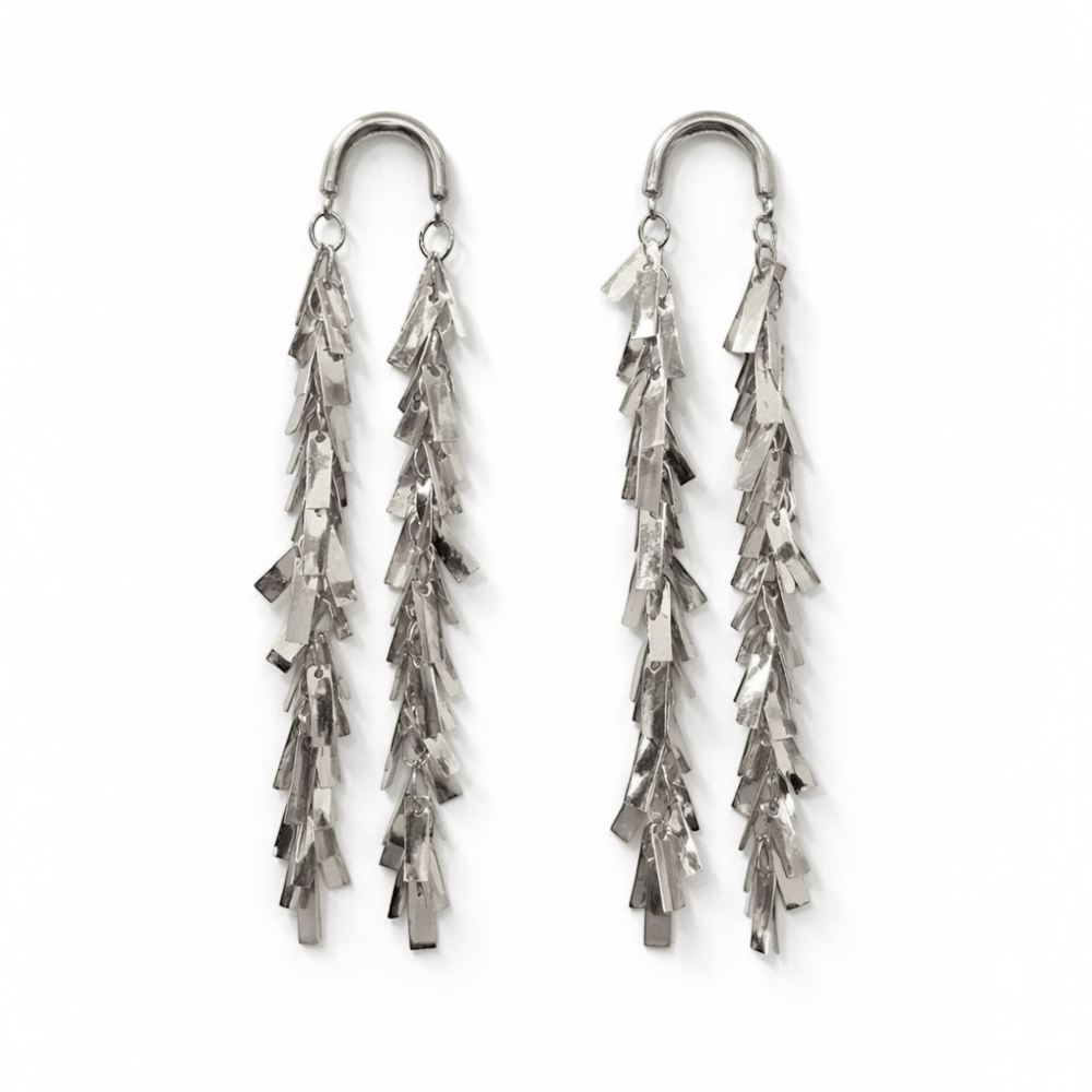 Silver Sallantılı Küpeler