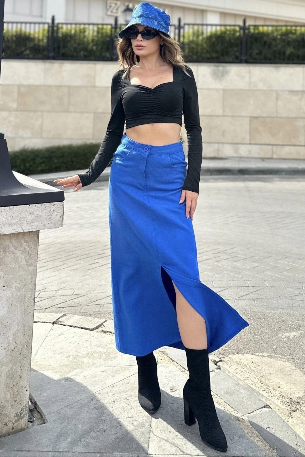 Kadın Gabardin Etek - 700-3456