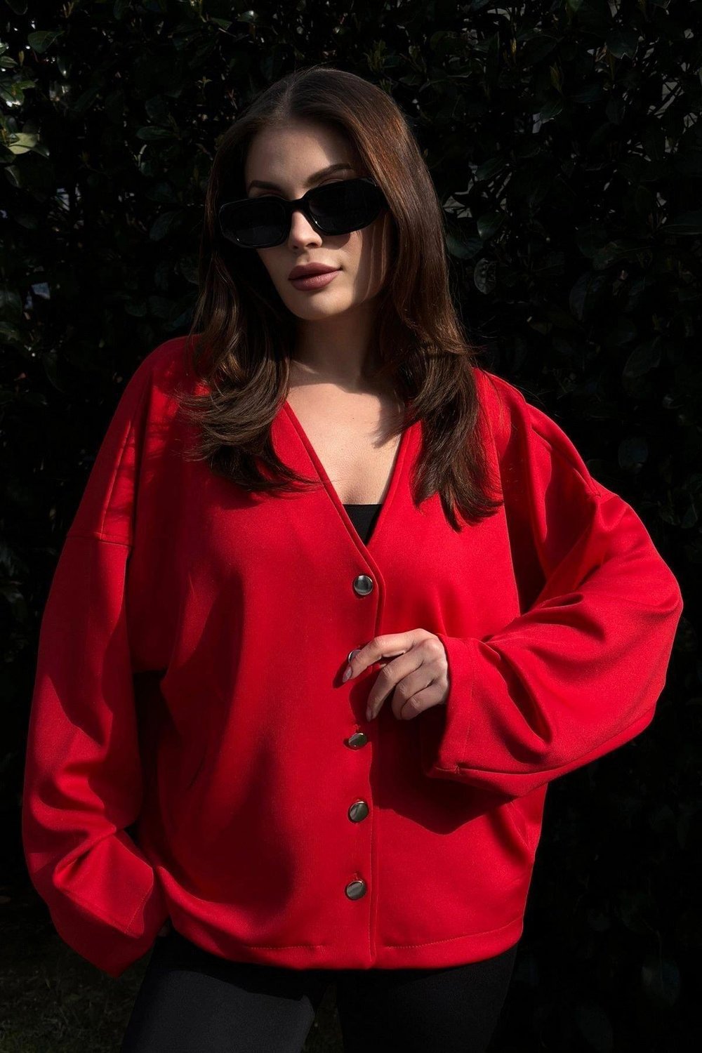 Kadın Kırmızı Ceket - 700-3510