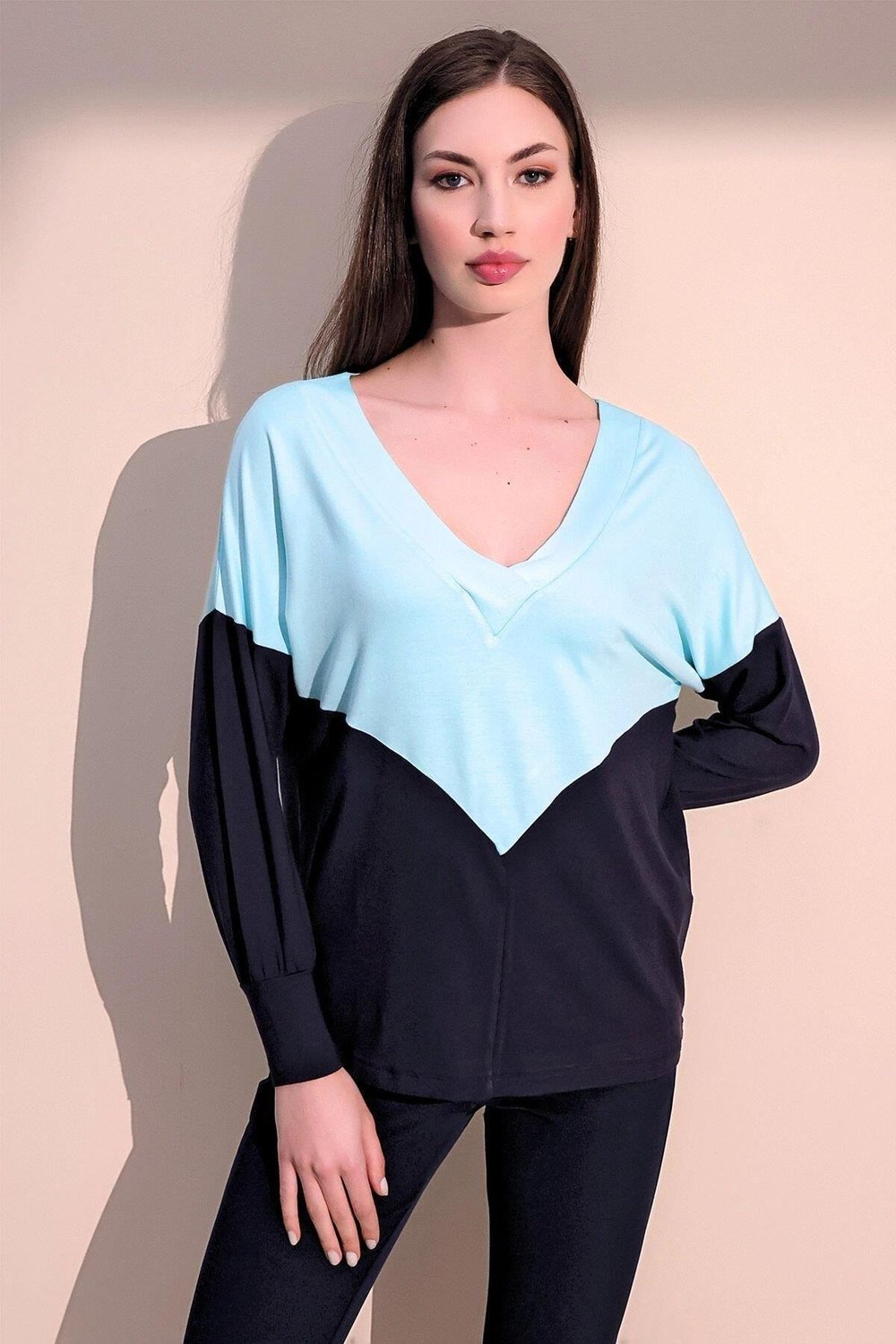 Kadın Mint Penye Bluz - 700-3167