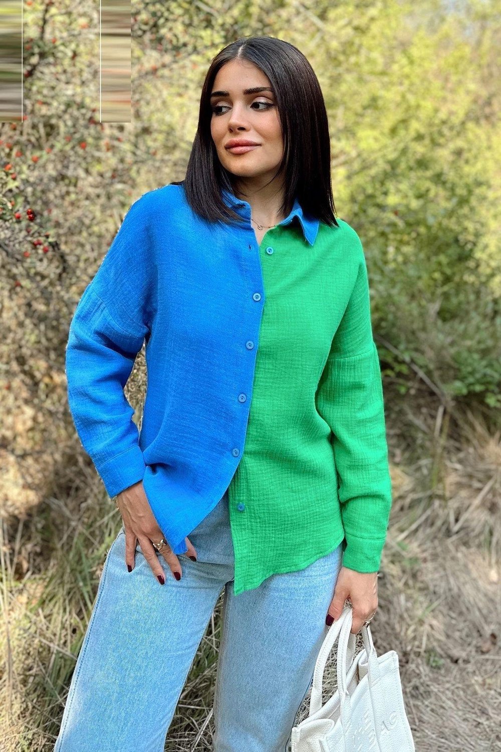 Kadın Muslin Gömlek - 700-3458