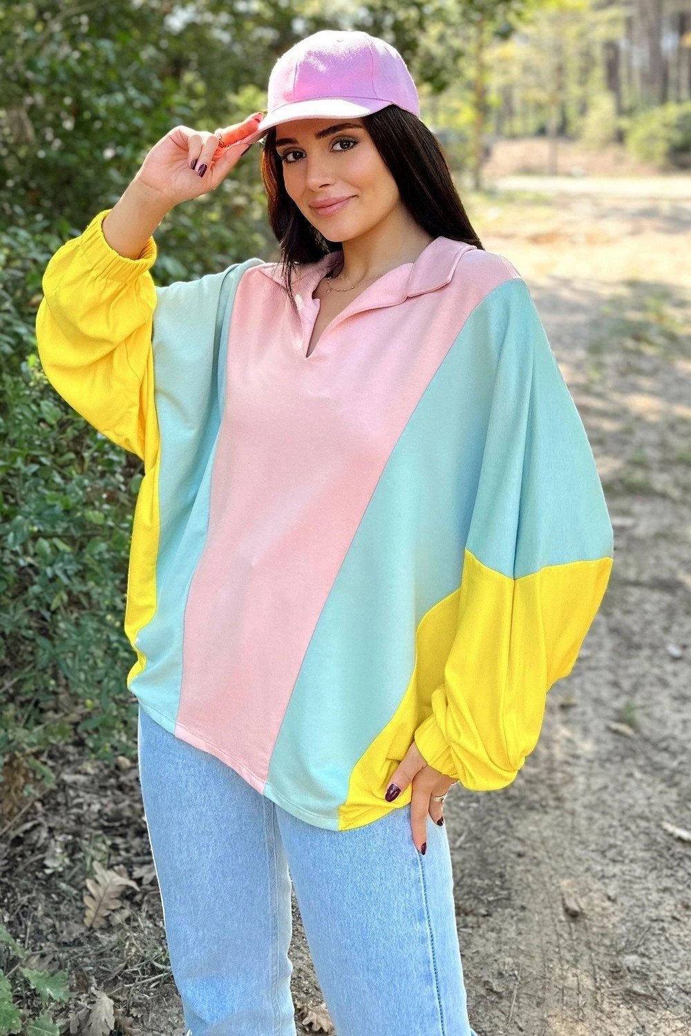 Kadın Salaş Sweatshirt - 700-3473