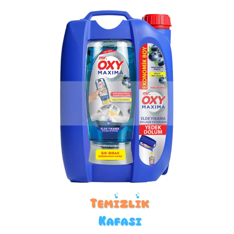 Mr. Oxy Maxima Yedek Dolum Şişeli Bidon Yaban Mersini Kokulu (3500 + 500ml)