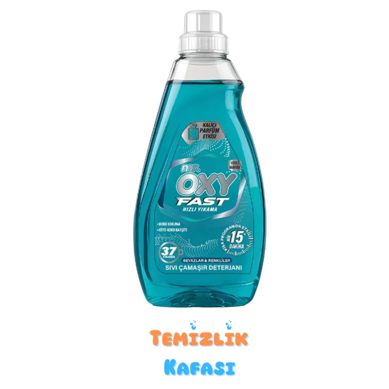 Mr. Oxy Fast Sıvı Çamaşır Deterjanı Beyazlar & Renkliler 37 Yıkama