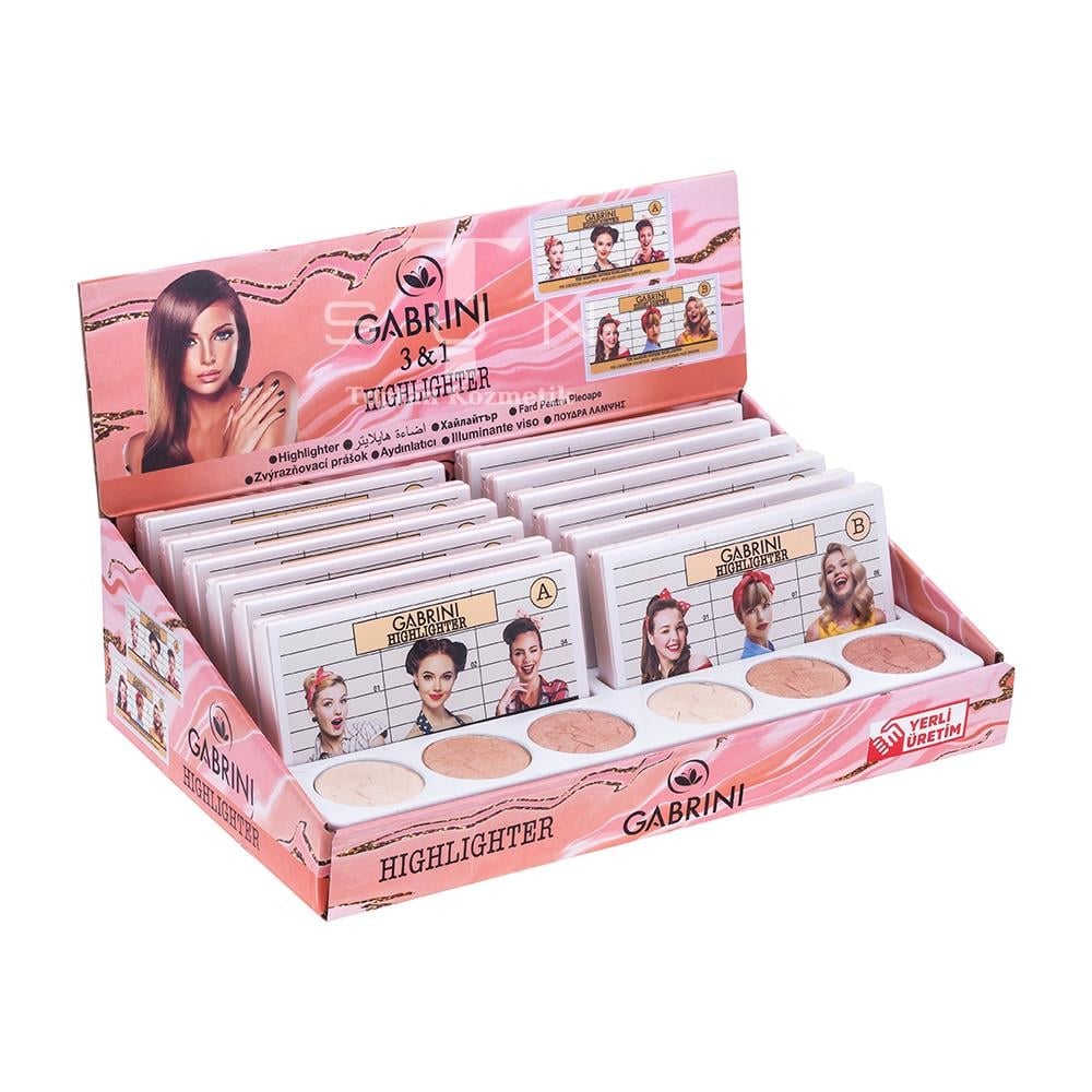 Gabrini 12'li 3&1 Highlighter A