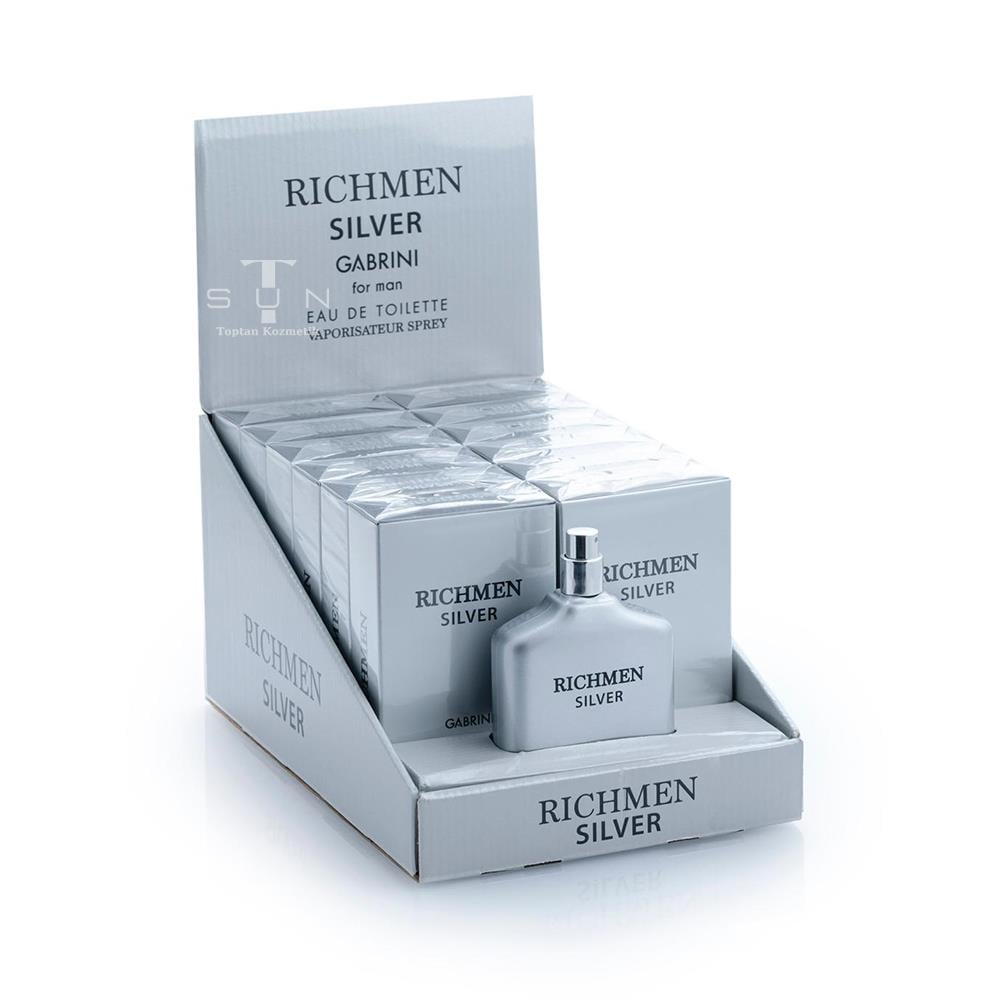 GABRİNİ EDT RICHMEN SILVER 100ML*12