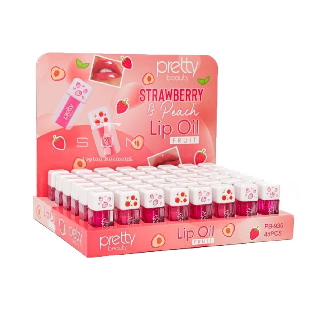 Pretty Beauty 48'li Çilekli Lip Oil Dudak Ya??