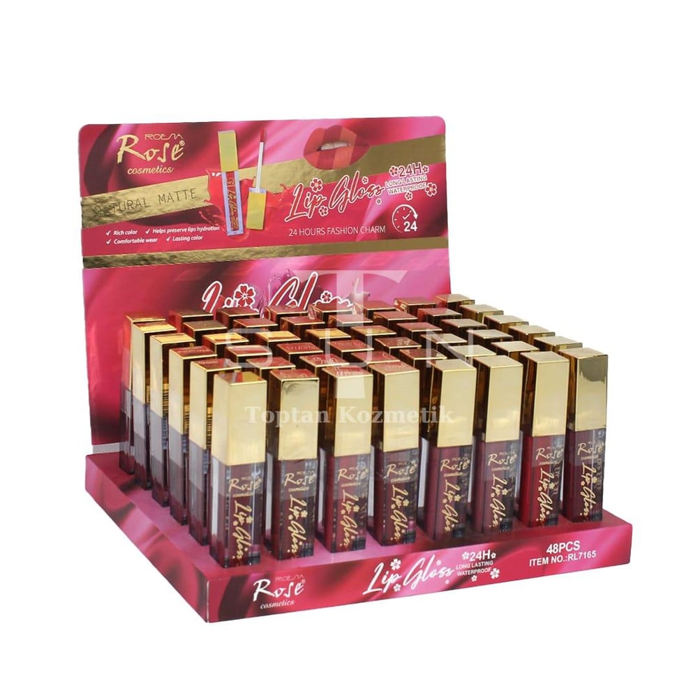Roesia Rose 48'li Natural Matte Lip Gloss