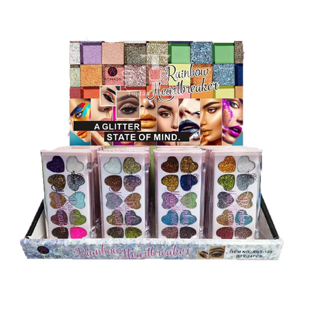 Ronassi 10'lu Rainbow Heartbreaker Glitter Paleti