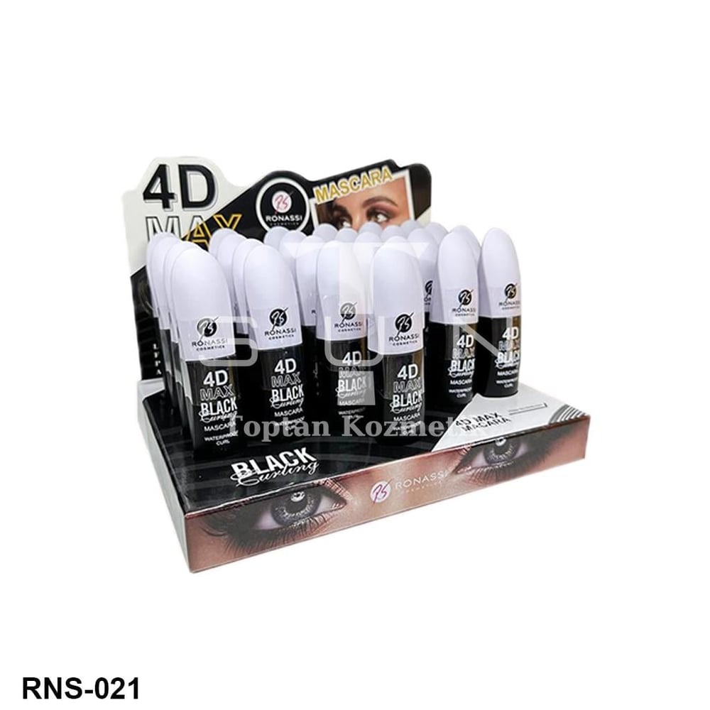 Ronassi Cosmetics 4D Max Black Curling 24'lü Maskara