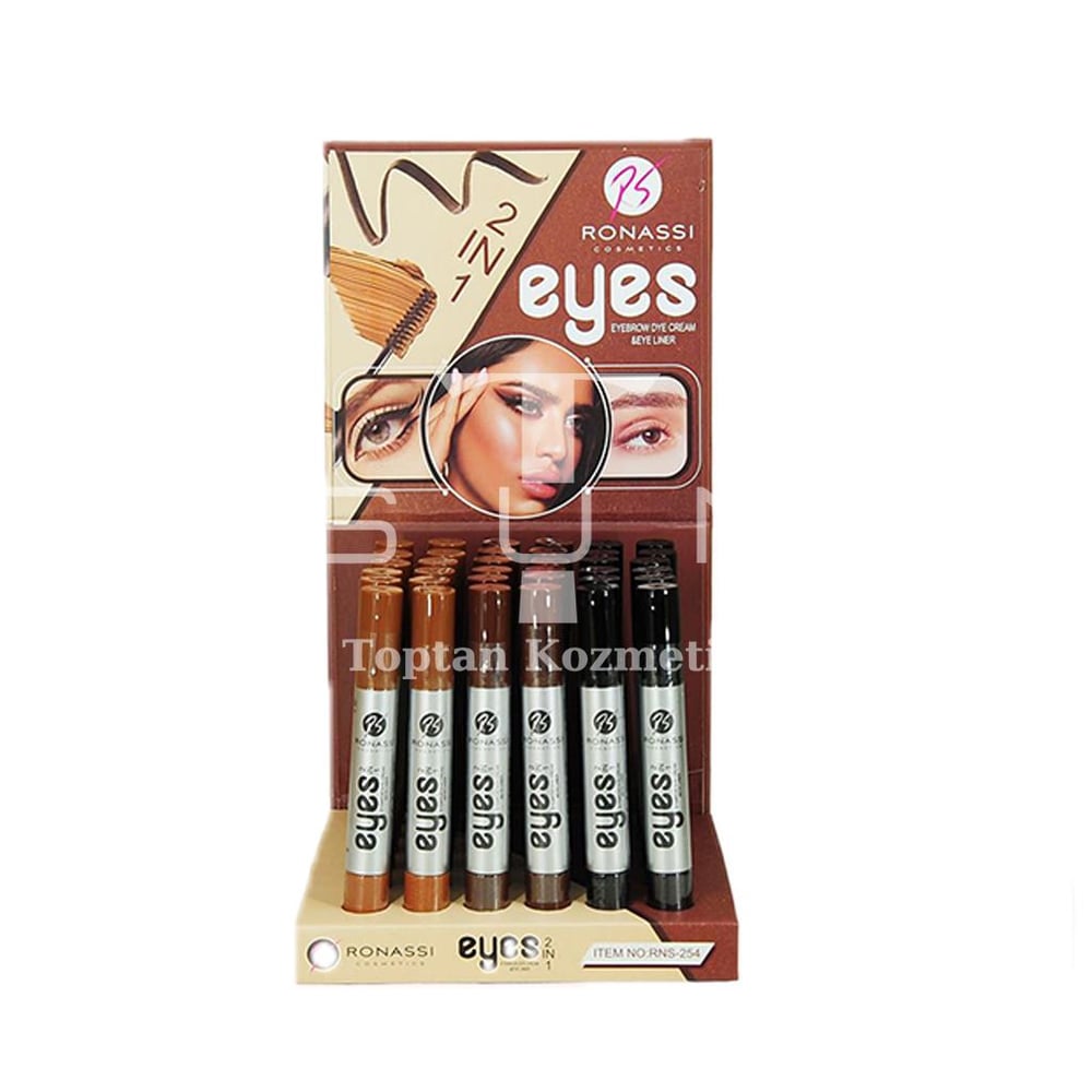 Ronassi Cosmetics Eyes 2IN1 36'l? Ka? ve Göz Eyeliner