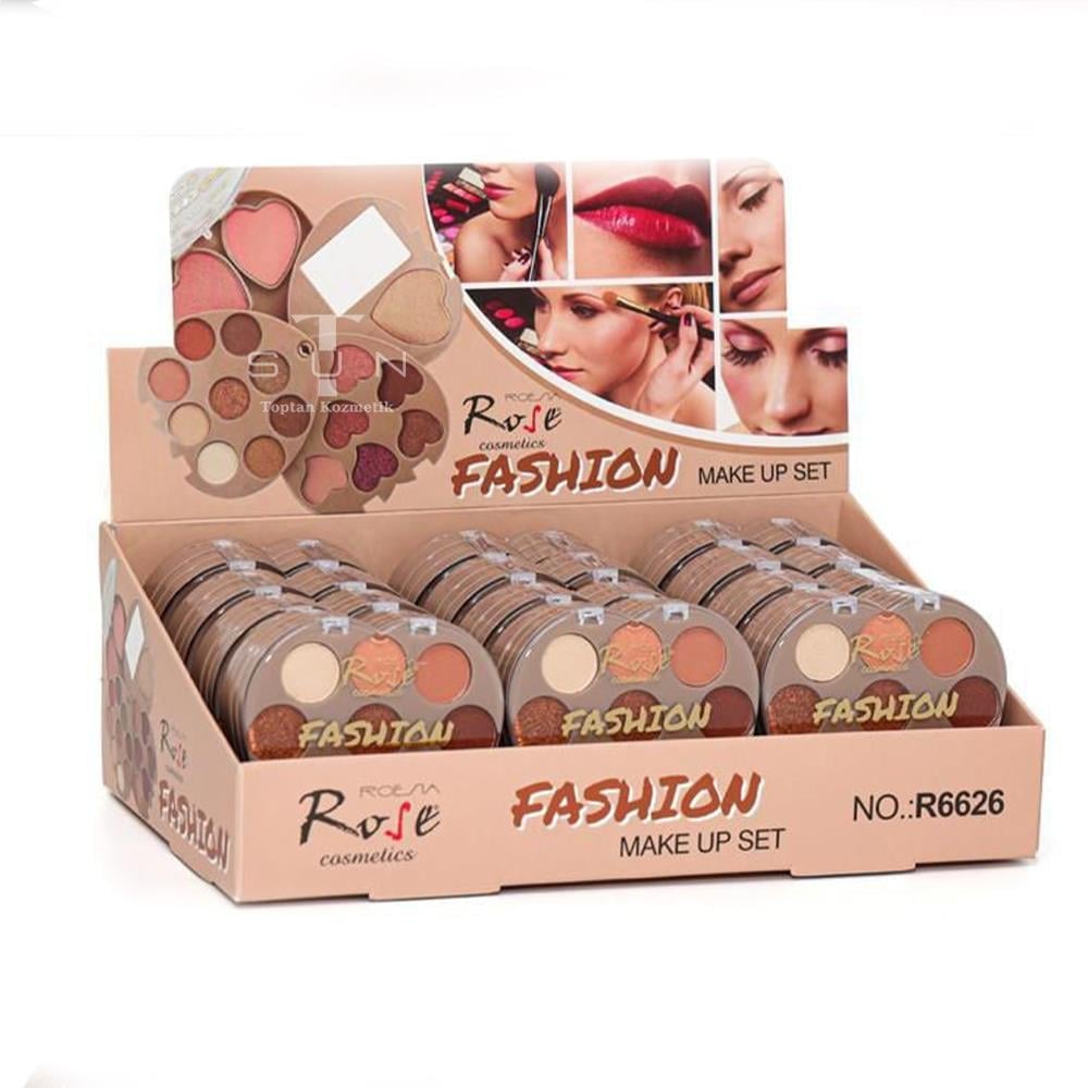 Rose 12'li Yelpaze Model Fashion Far Paleti