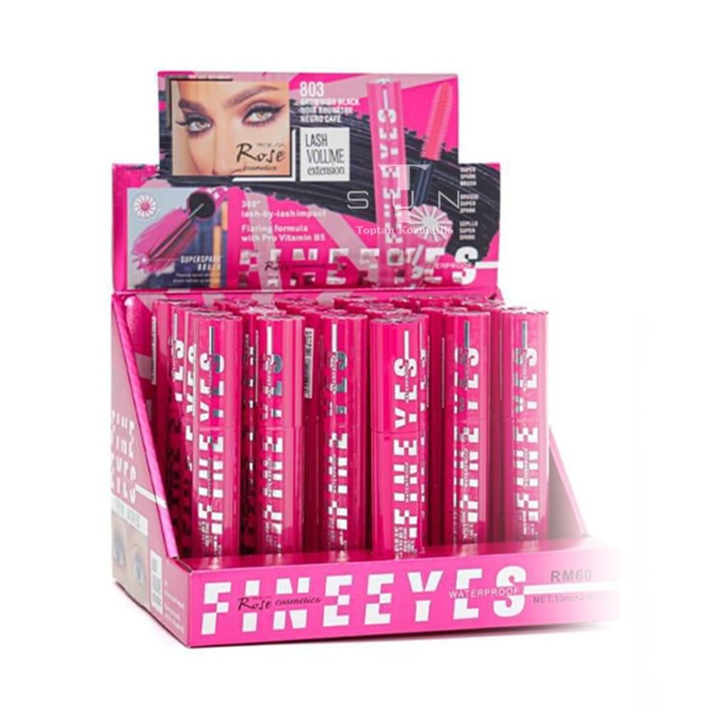 Rose 24'lü Fineeyes Lash Volume Maskara