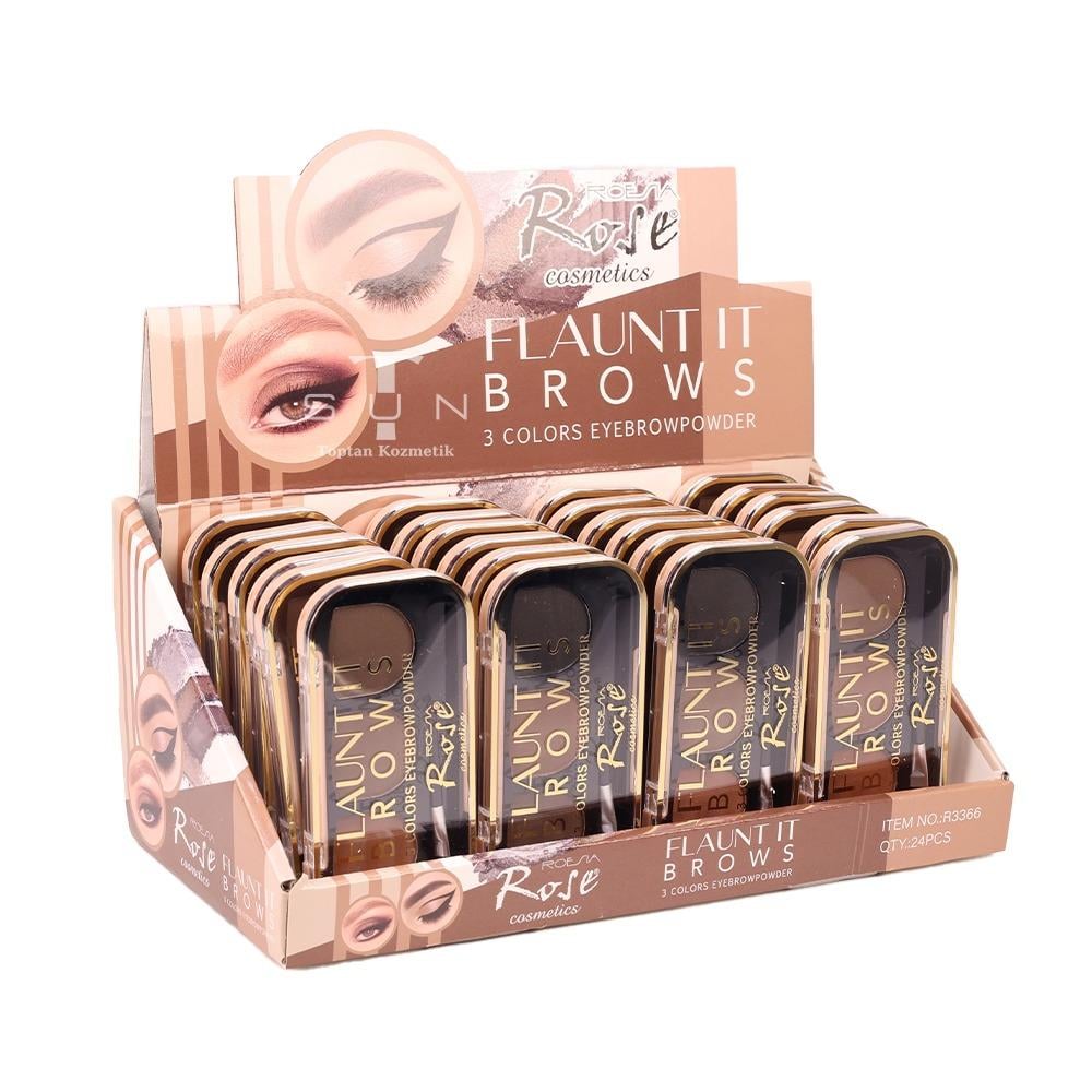 Rose 24'lü Flaunt It Brows 3 Renkli Ka? Pudras?