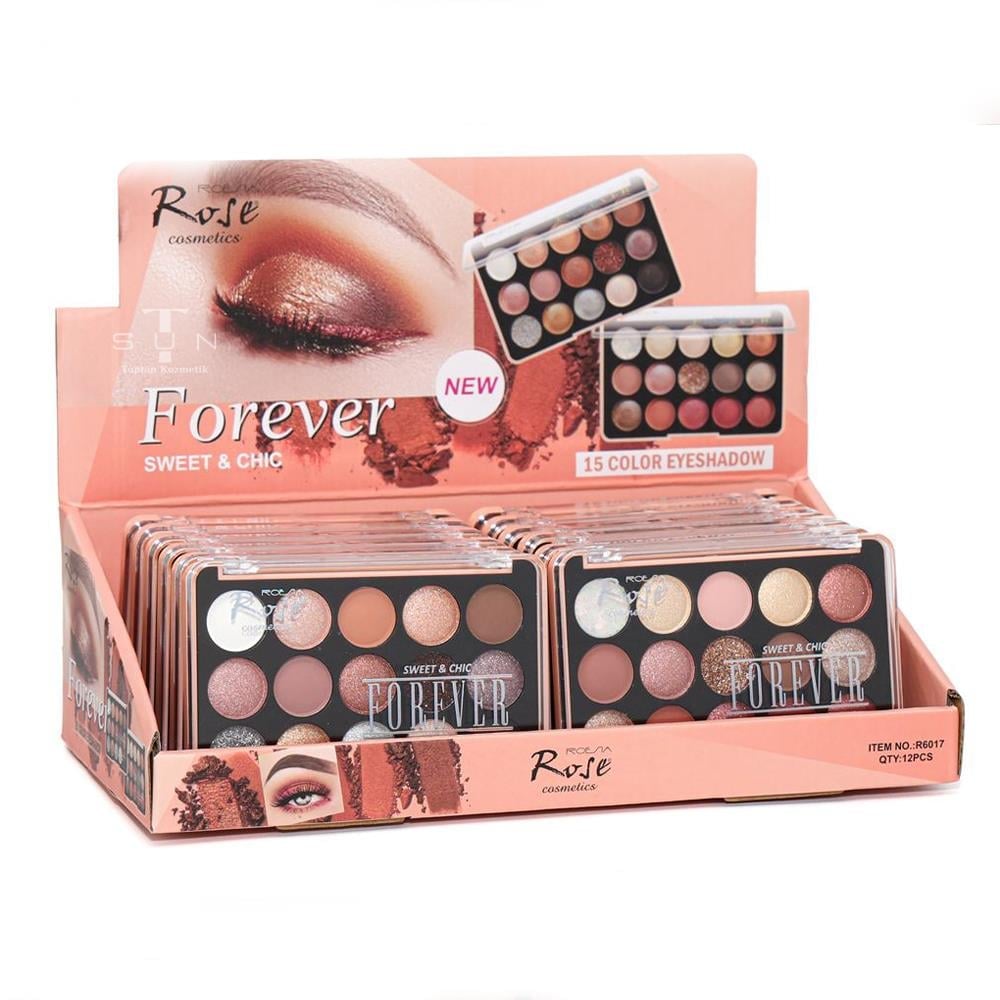 Rose Forever 15 Renkli Far Paleti