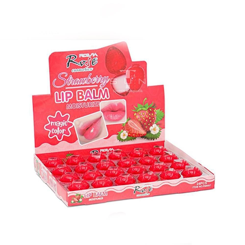 ROSE LİP BALM ÇİLEK(RM-667)*24