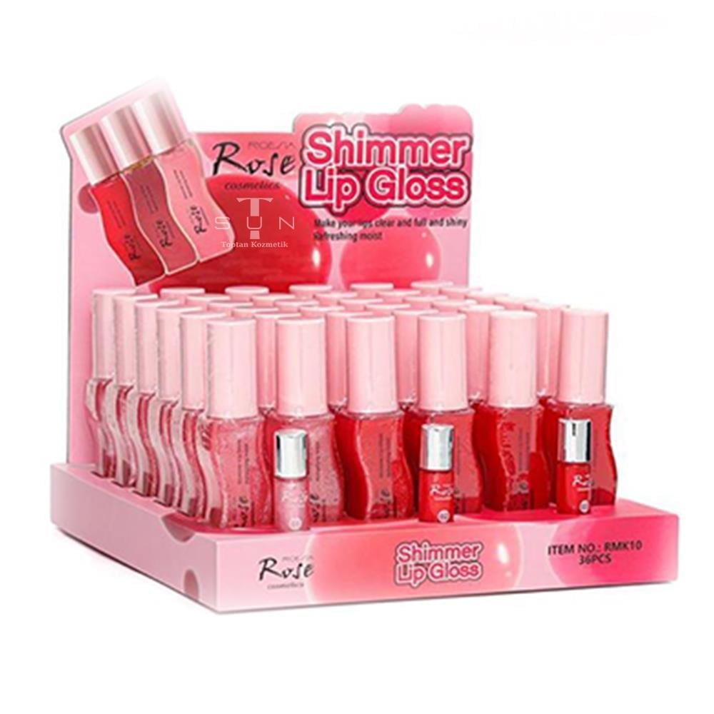 ROSE LİP GLOSS SHIMMER(RMK10)*36