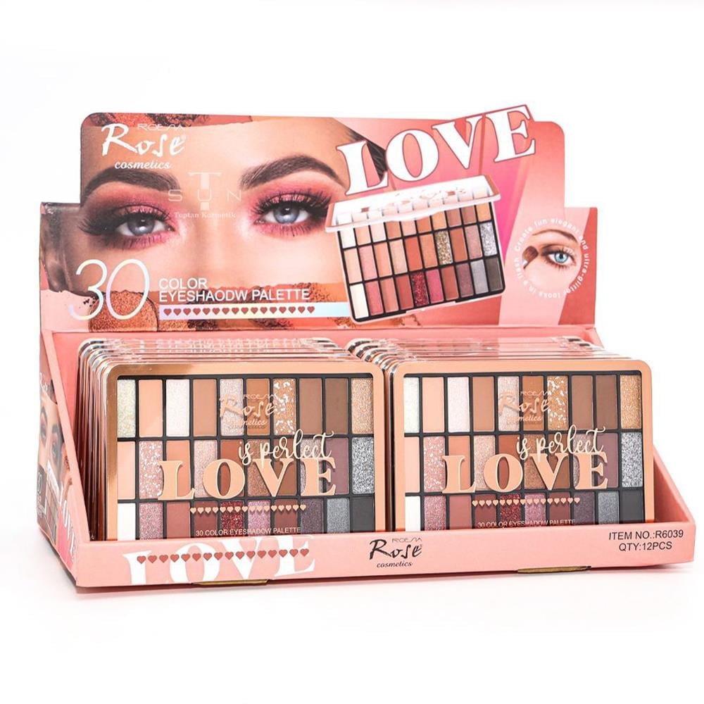 Rose Love is Perlut 30 Renkli Far Paleti