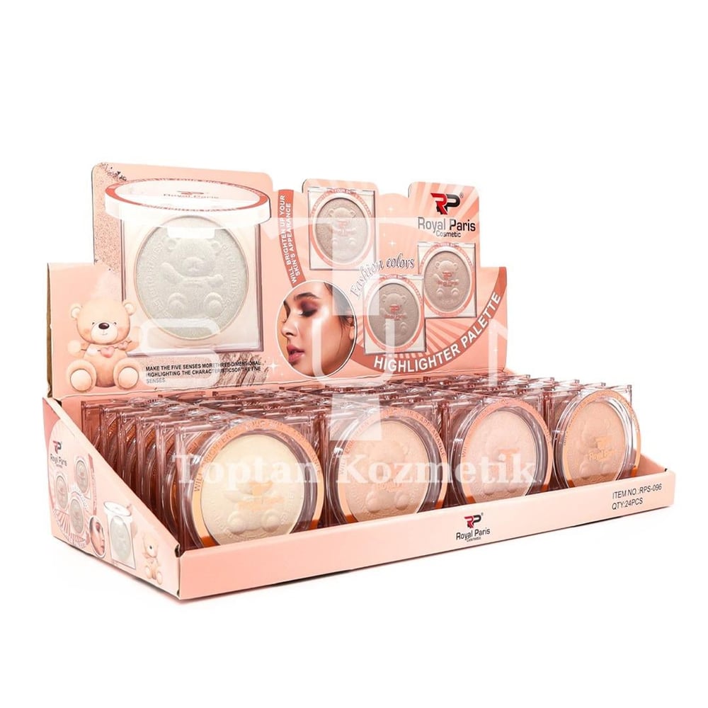 Royal Paris 24'lü Bear Ay?c?k Desenli Highlighter Paleti