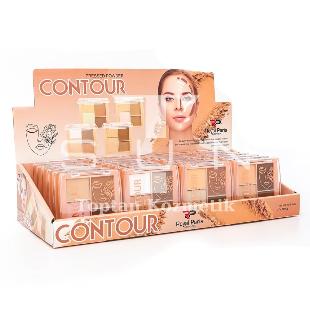 Royal Paris 24'lü Pressed Powder Contour 4'lü Kontür Paleti