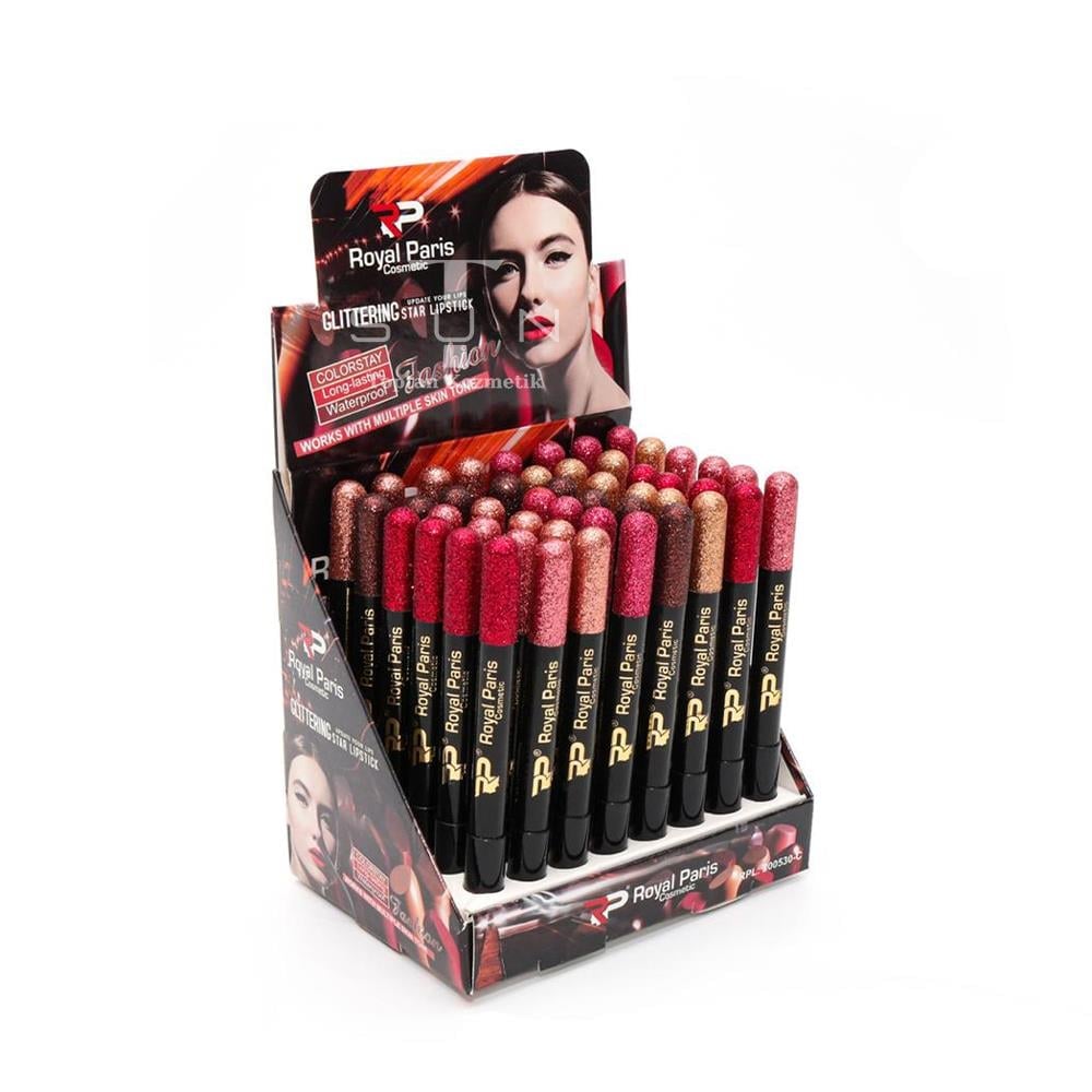Royal Paris 48'li Glittering Star Lip Stick Simli Kalem Ruj