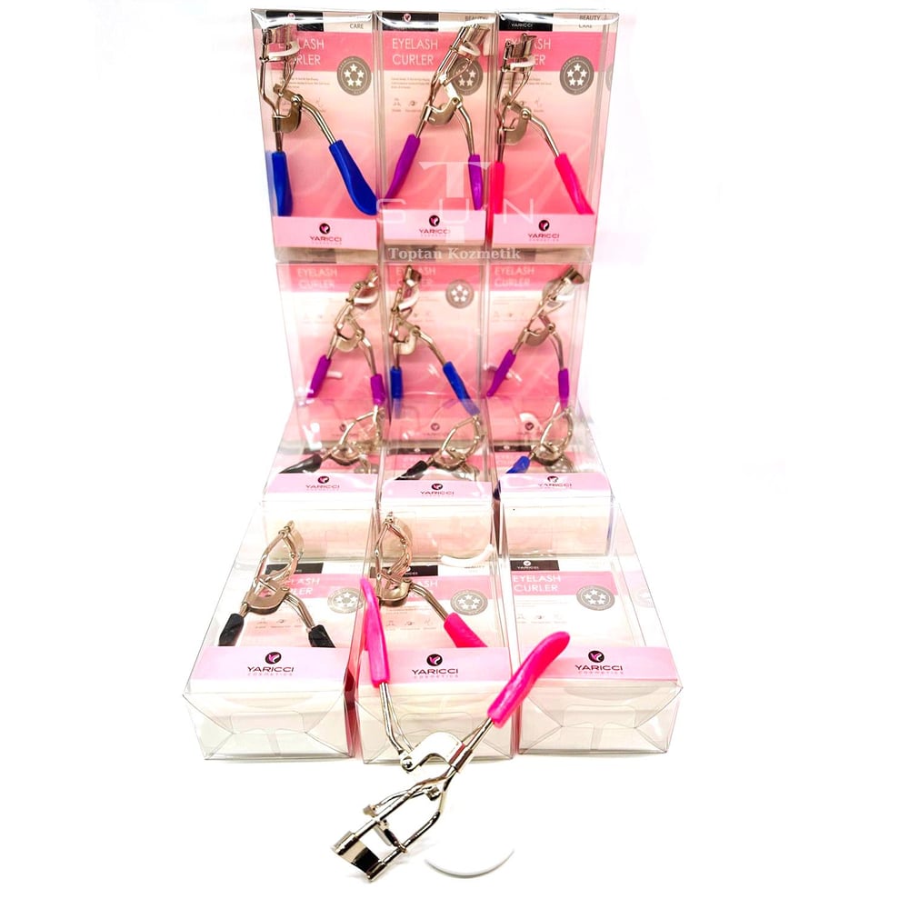 Yaricci 4 Renkli Kirpik K?v?r?c?s? Ve Yay? Pembe Mor Mavi Siyah