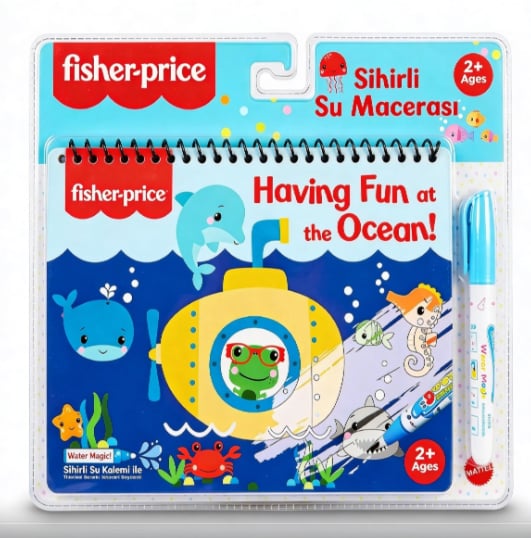 Fisher Price Magic Water Sihirli Boyama Kitabı Water Painting Okyanus