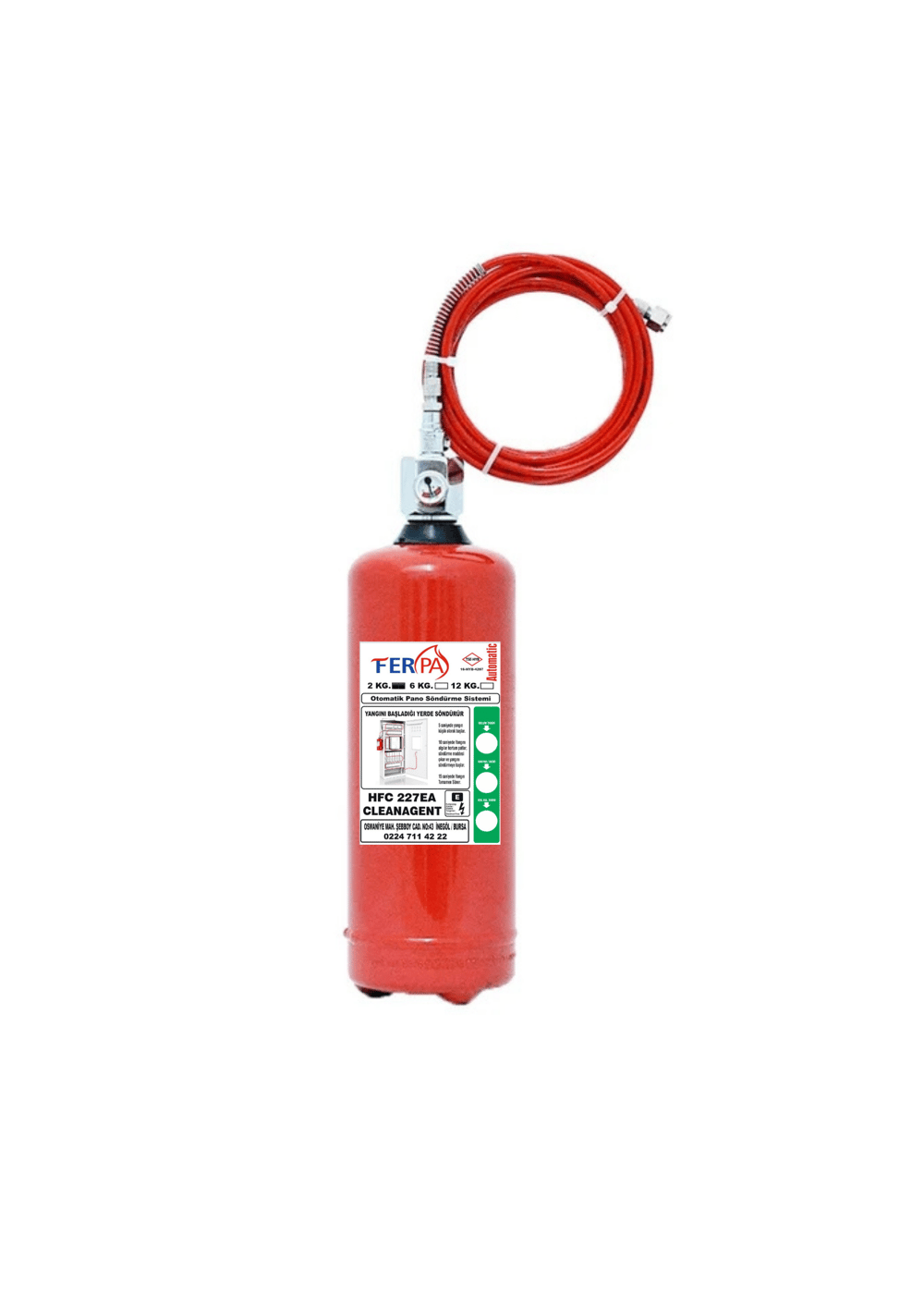 2 KG HFC PANO YANGIN SÖNDÜRME TÜPÜ