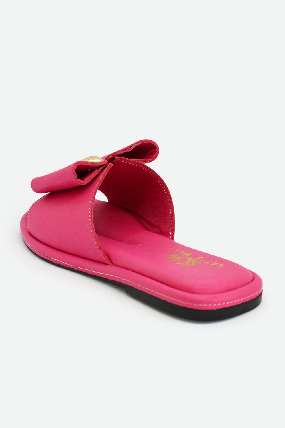 İRİS KADIN HAKİKİ DERİ TOKA DETAYLI TERLİK PEMBE