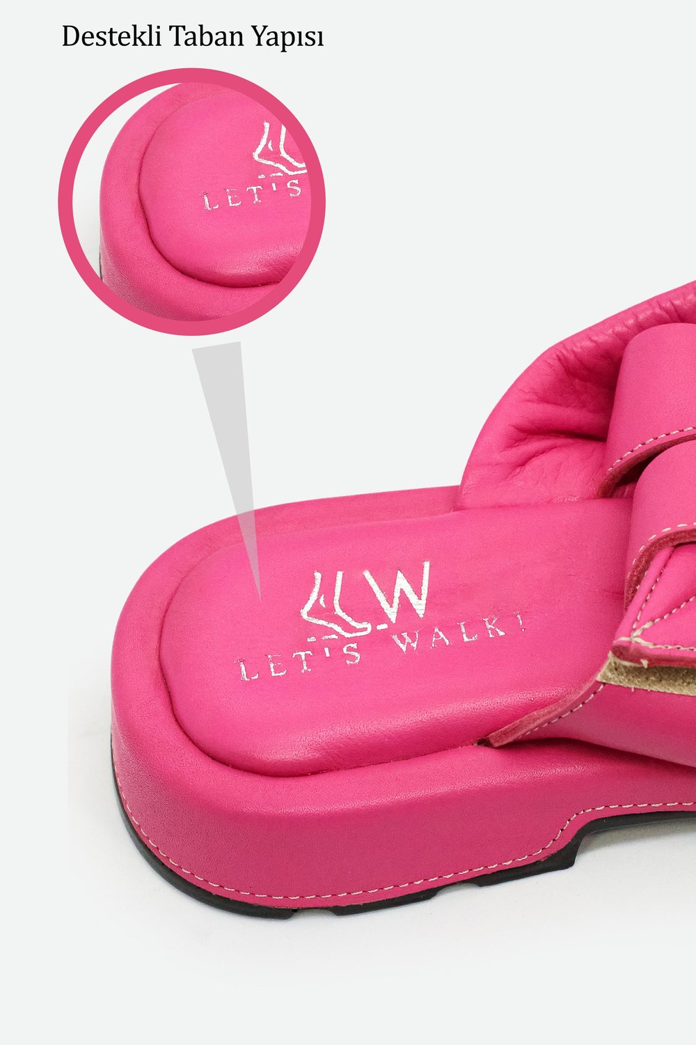 MELLOW KADIN TEK BANTLI SANDALET PEMBE