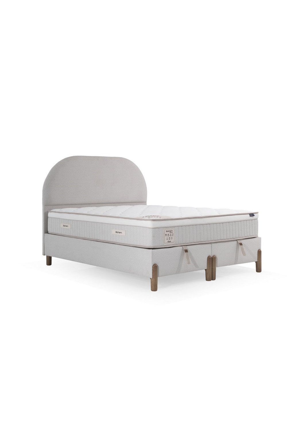 Cennet Yatak Bohem Plus Çift Kişilik Konfor Seti – Pocket Yaylı Yatak + Sandıklı Baza + Başlık