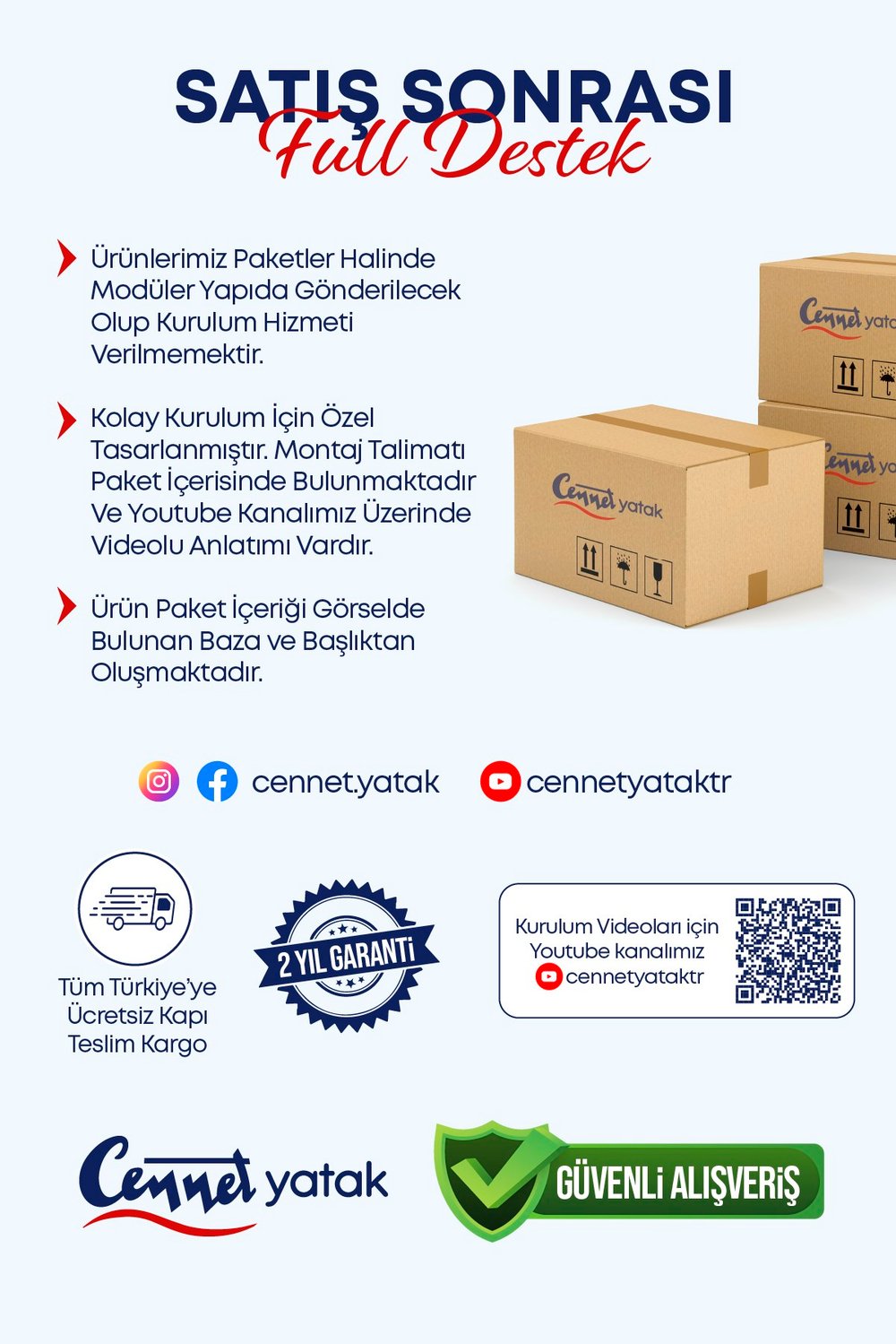 Cennet Yatak Menekşe Tek Kişilik Sandıklı Baza ve Dekoratif Başlık 2’li Set