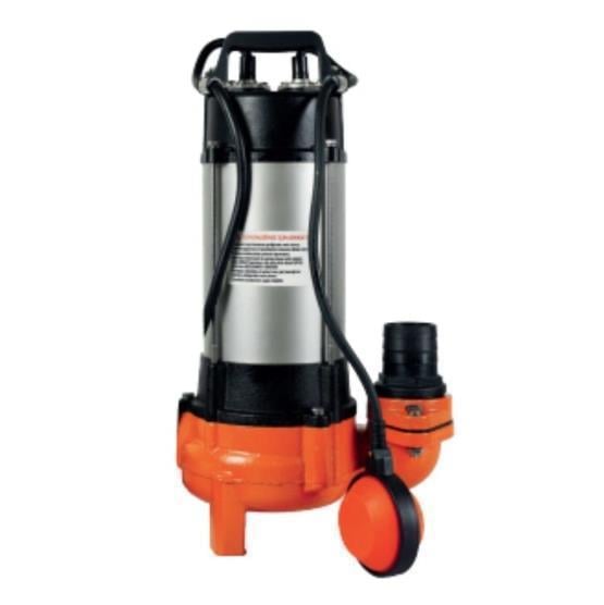 WATER SOUND FC-1500CF 2 HP 220V 4 BIÇAKLI YÜKSEK DEBİLİ DRENAJ POMPASI 