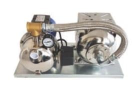 WATER SOUND SYDC400-50-1 AUTO/GP8H 0.75 HP 24V SS304 PASLANMAZ 8 LT YATIK BASINÇ TANKLI ÖZEL GALVANİZ ŞASE ÜZERİNDE 24 VOLT DC PASLANMAZ GÖVDELİ JET POMPALI PAKET HİDROFOR