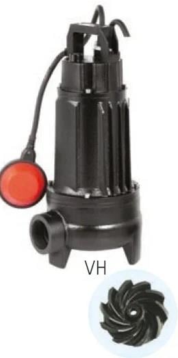 WATER SOUND VH100/40M 1 HP-220V DÖKÜM GÖVDELİ PARÇALAYICILI ATIK SU POMPASI