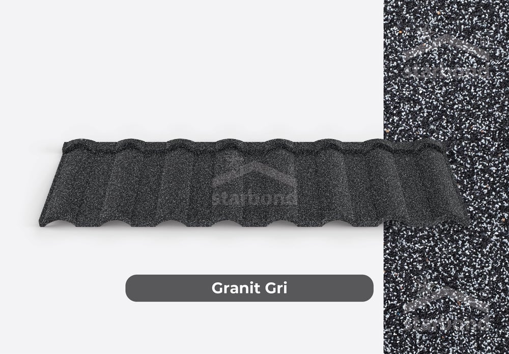 [Alaturka] Metal Kiremit Granit Gri StarBond Metal
