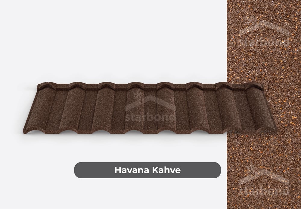 [Alaturka] Metal Kiremit Havana Kahve StarBond Metal