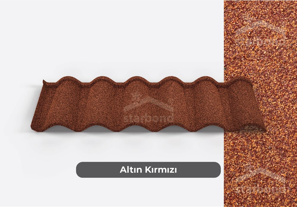 [Ottoman] Metal Kiremit Altın Kırmızı StarBond Metal