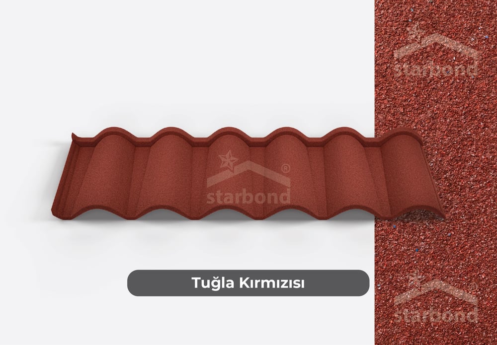 [Ottoman] Metal Kiremit Tuğla Kırmızısı StarBond Metal
