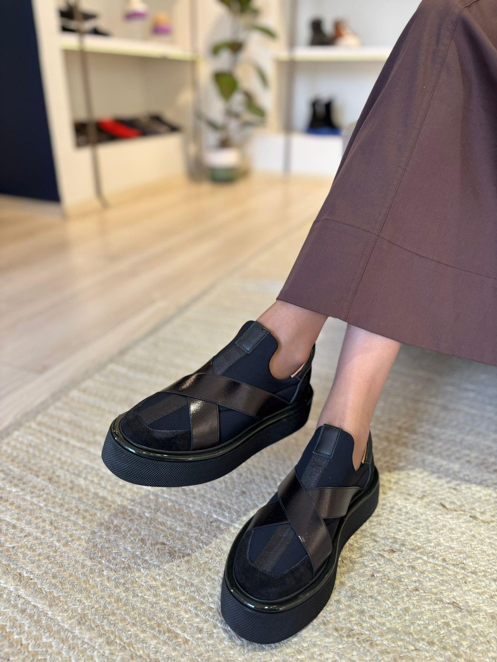 Ultra light eva phyton platform %100 Hakiki Deri Özel Seri Siyah
