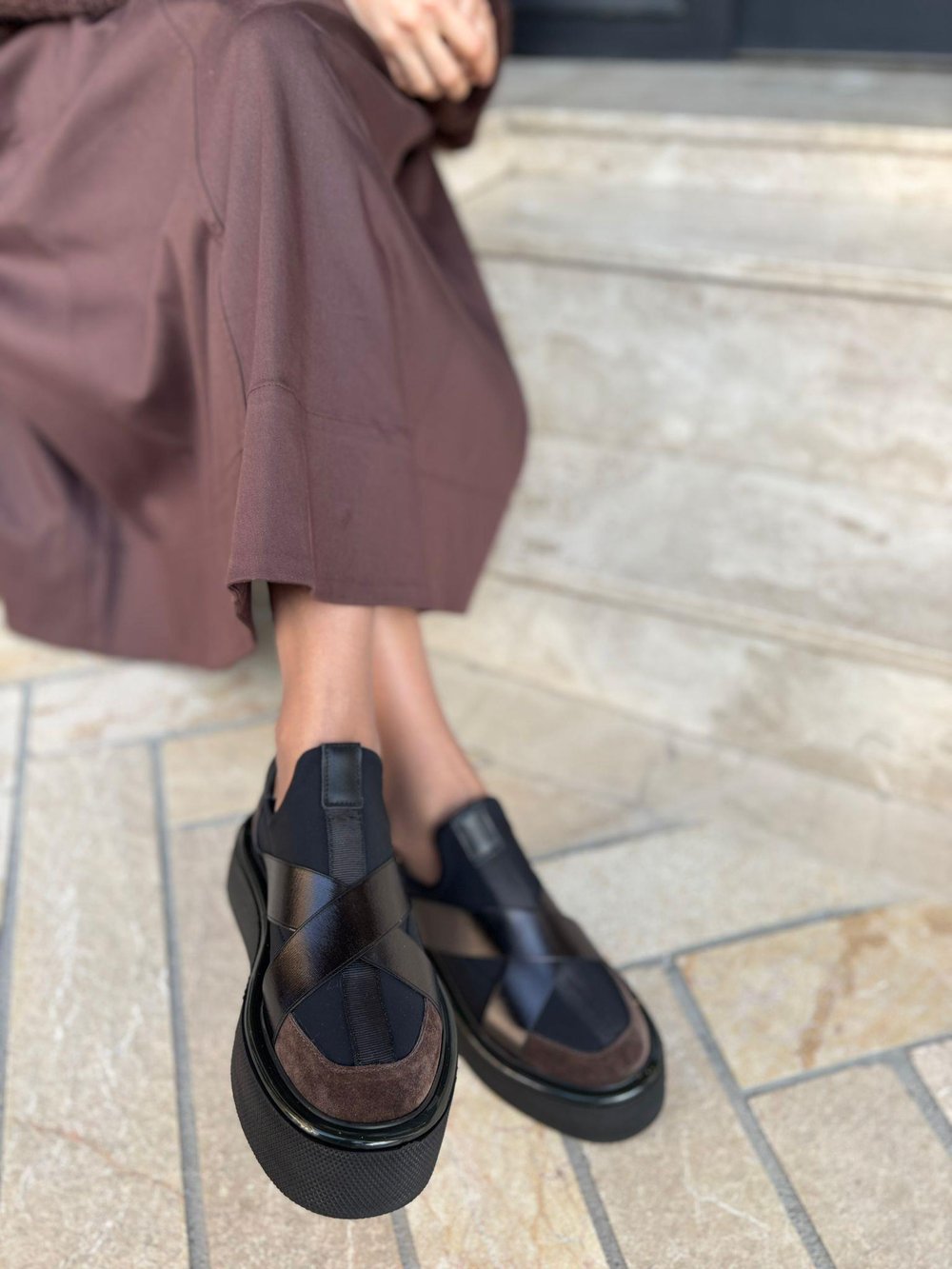 Ultra light eva phyton platform %100 Hakiki Deri Özel Seri Acı Kahve
