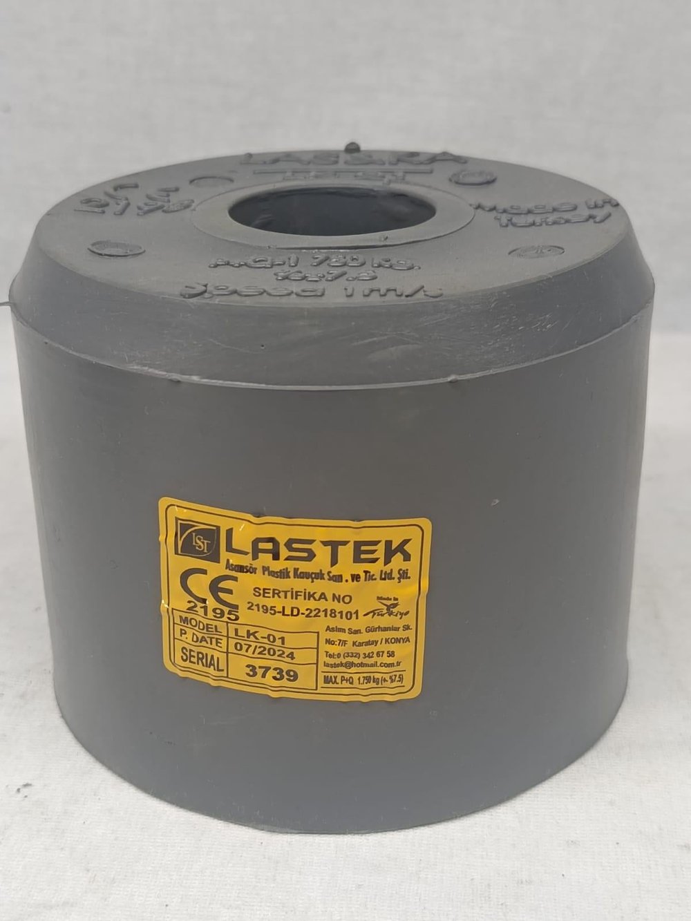  LK-01 750 Kg Asansör Kuyu Dibi Tamponu LASTEK Marka