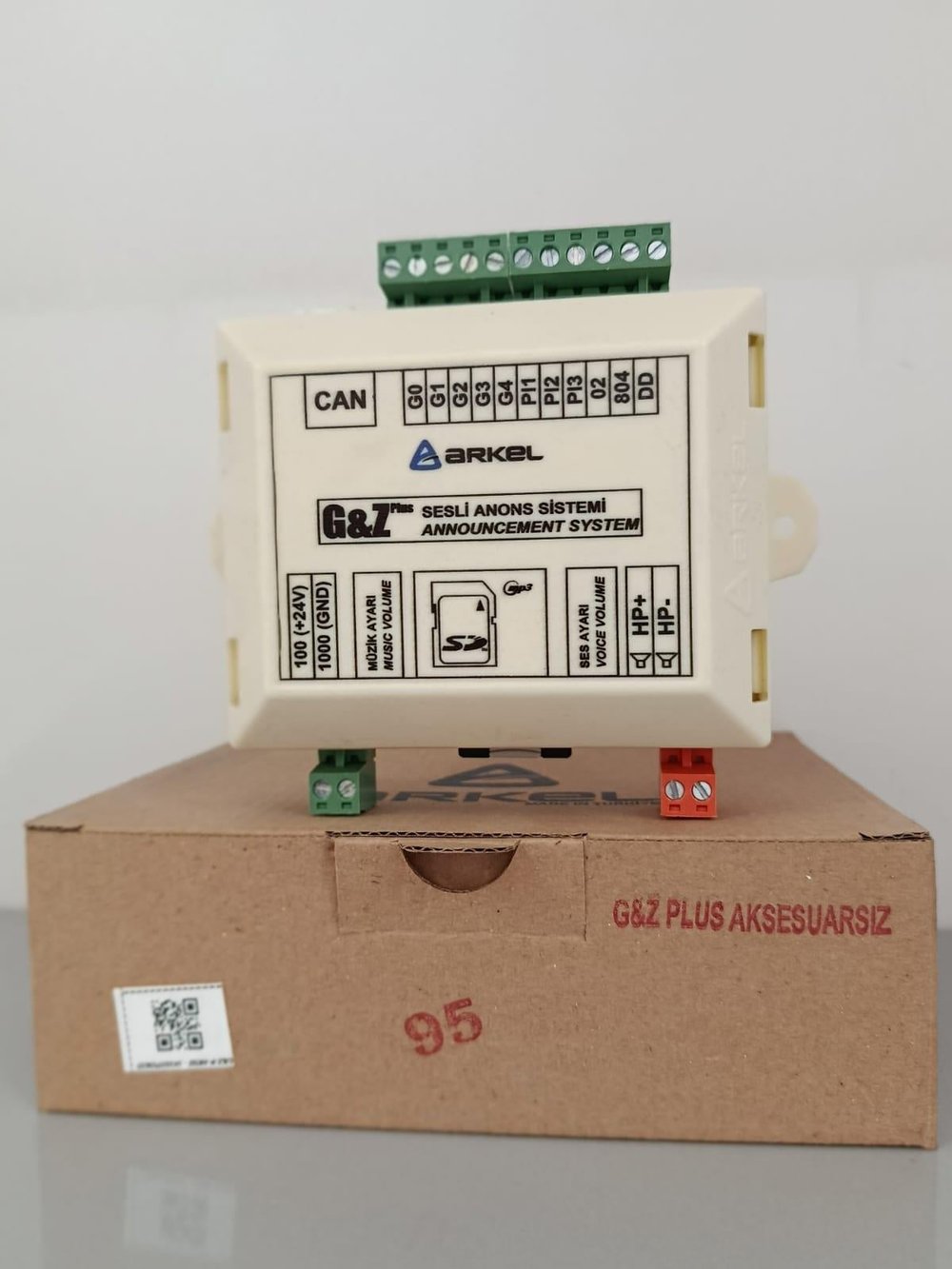 G&Z Plus Asansör Sesli Anons ve Müzik Sistemi ARKEL Marka (Geveze)