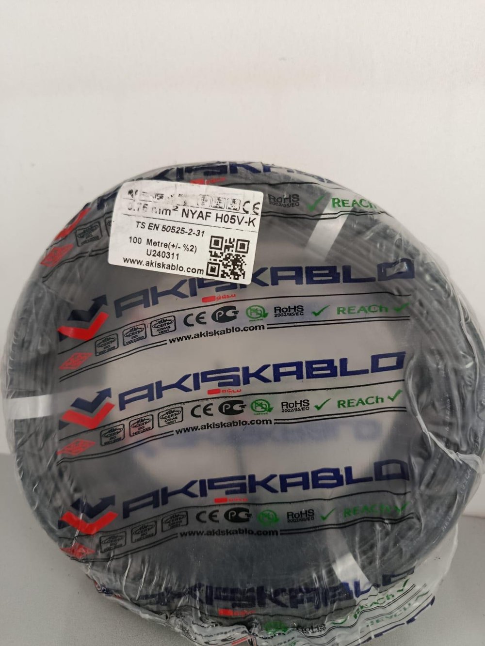 H05V-K Nyaf 0,75 mm Elektrik Kablosu Çeşitleri AKIŞ Marka