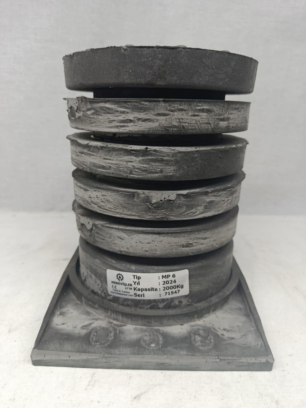MP 6 2000 Kg Asansör Kuyu Dibi Tamponu MENEVİŞLER Marka
