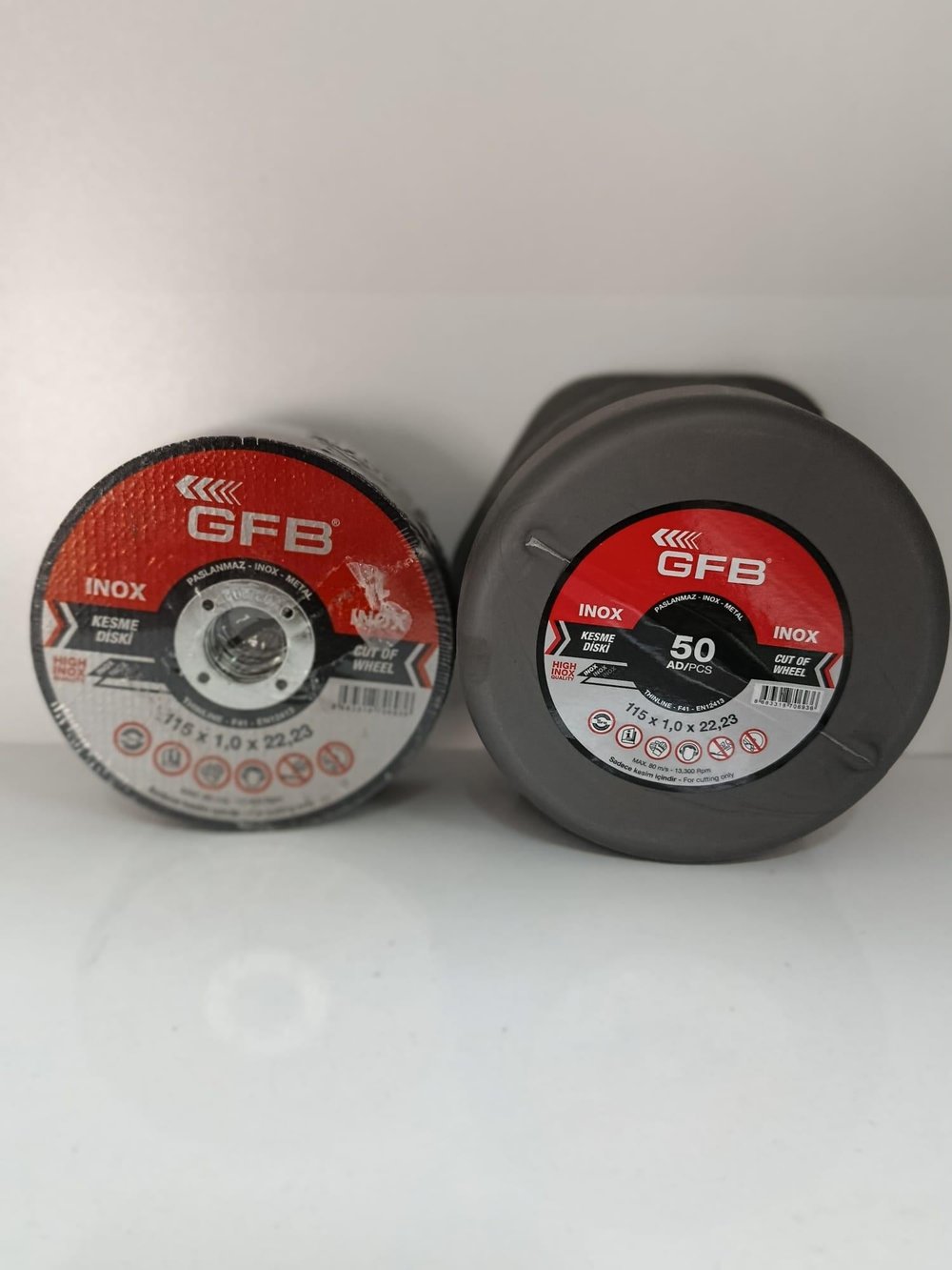 Paslanmaz Inox Kesme Diski (Flex Kesme Taşı,Spiral) 115*1,0*22,23 GFB Marka 25 Adet