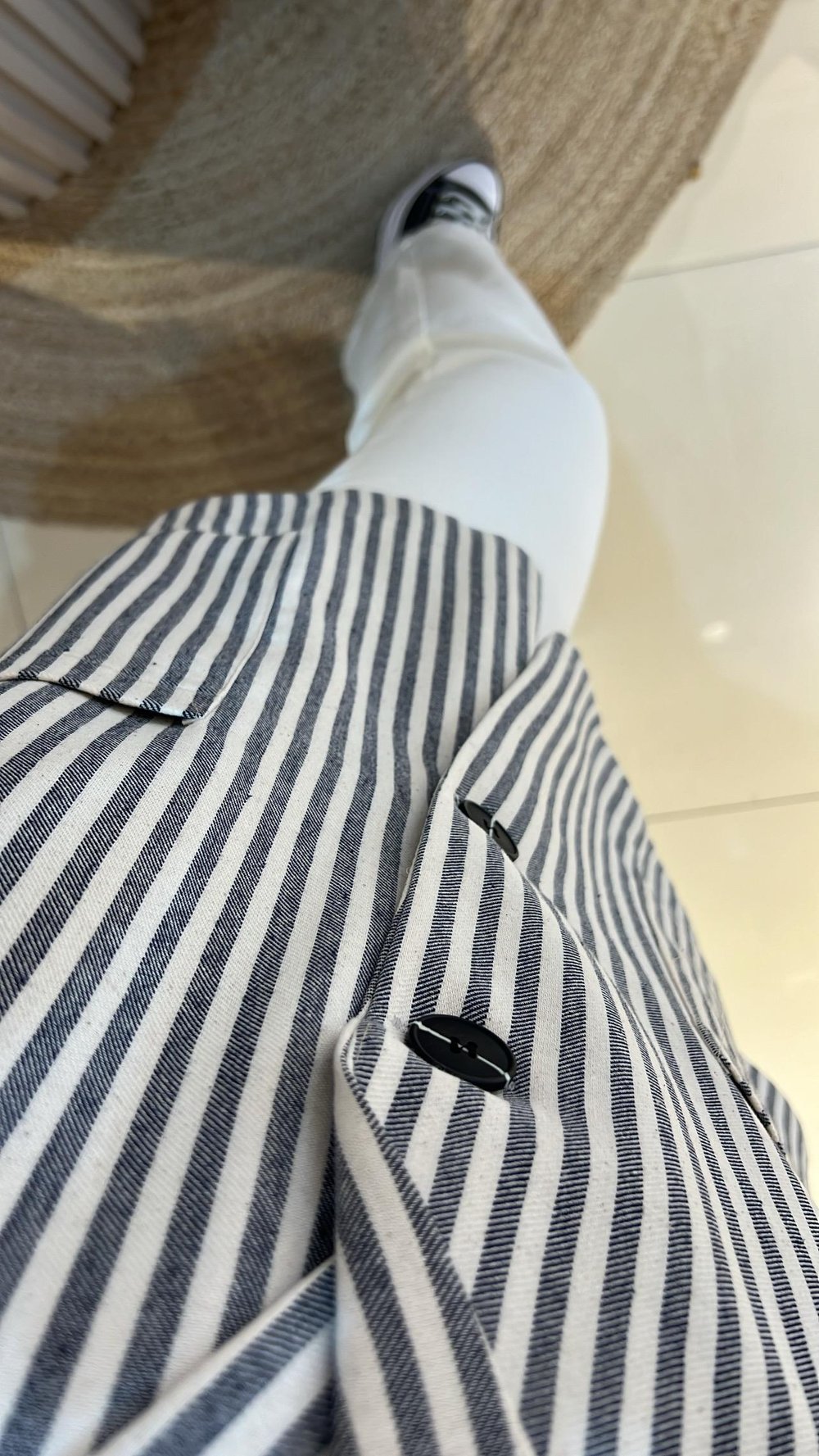 ÇİZGİLİ OVERSIZE CEKET