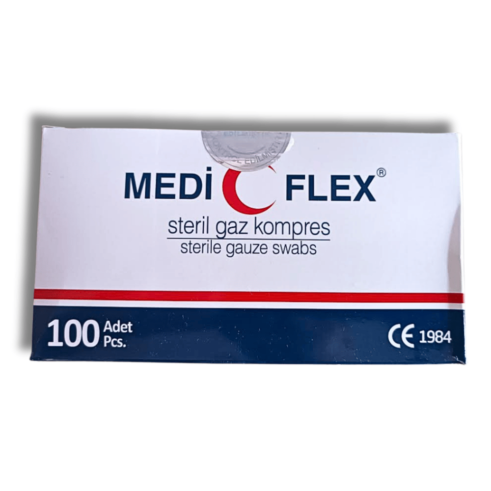 X-Raysiz Steril Gazlı Bez  7,5*7,5 Cm   4 Kat