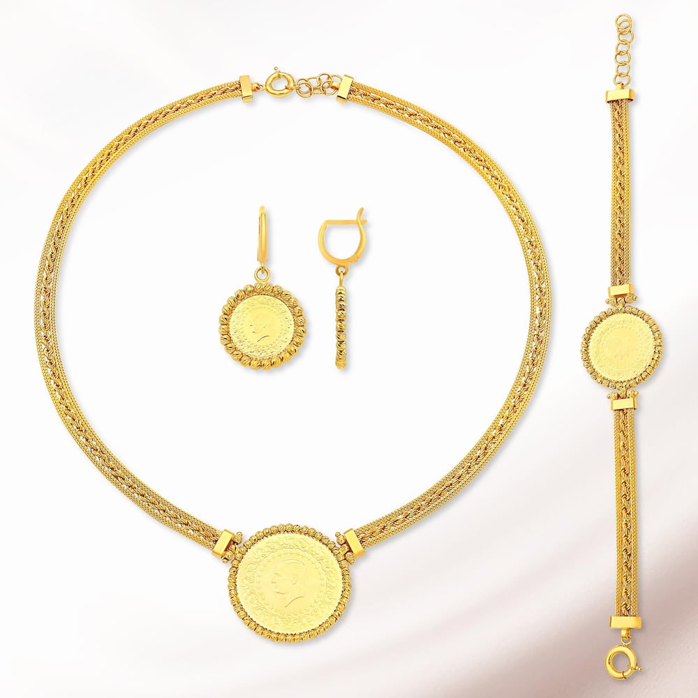 Kalze Halat Set Ziynetli 22K - ST026