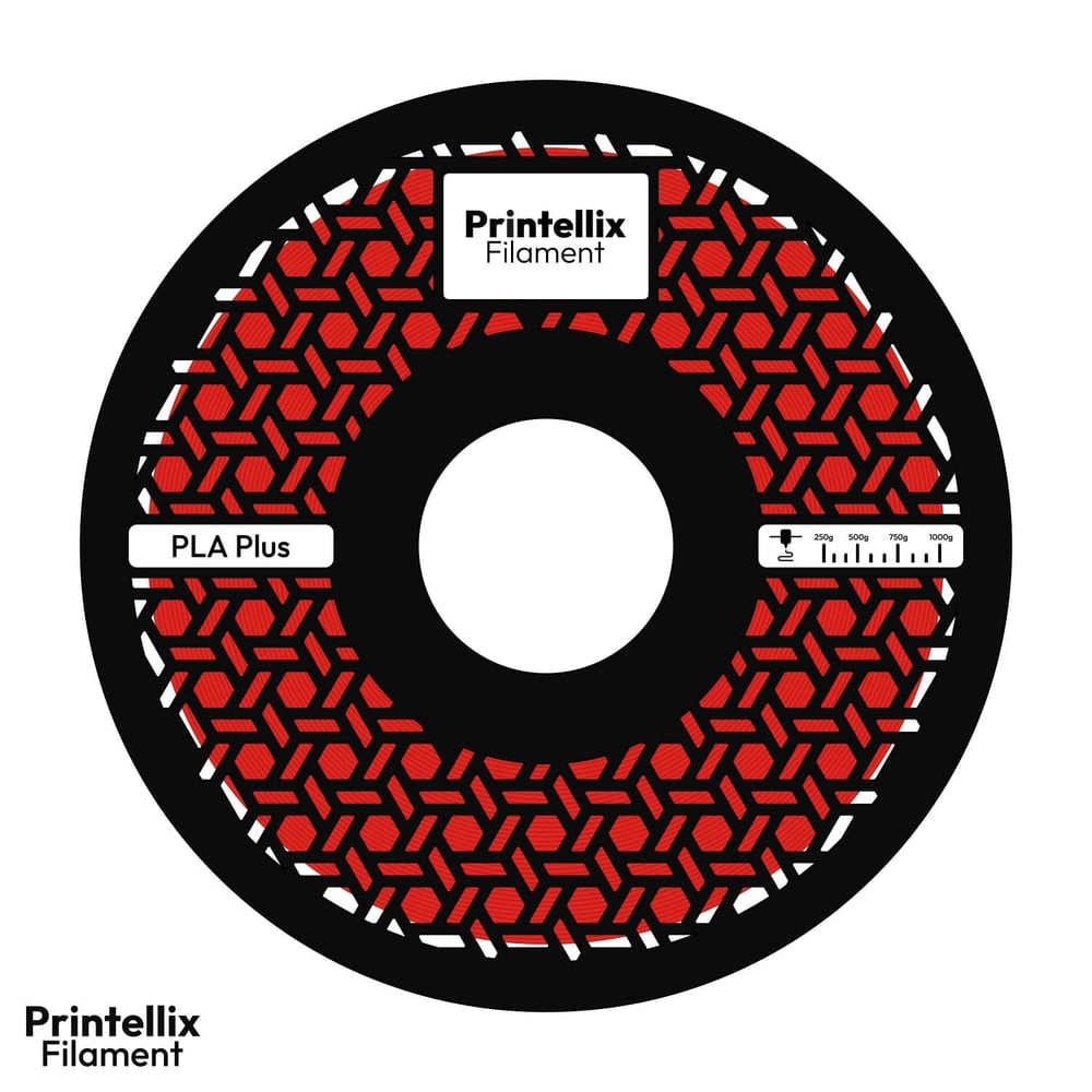 Printellix PLA+ Kırmızı Filament 1.75mm 1kg